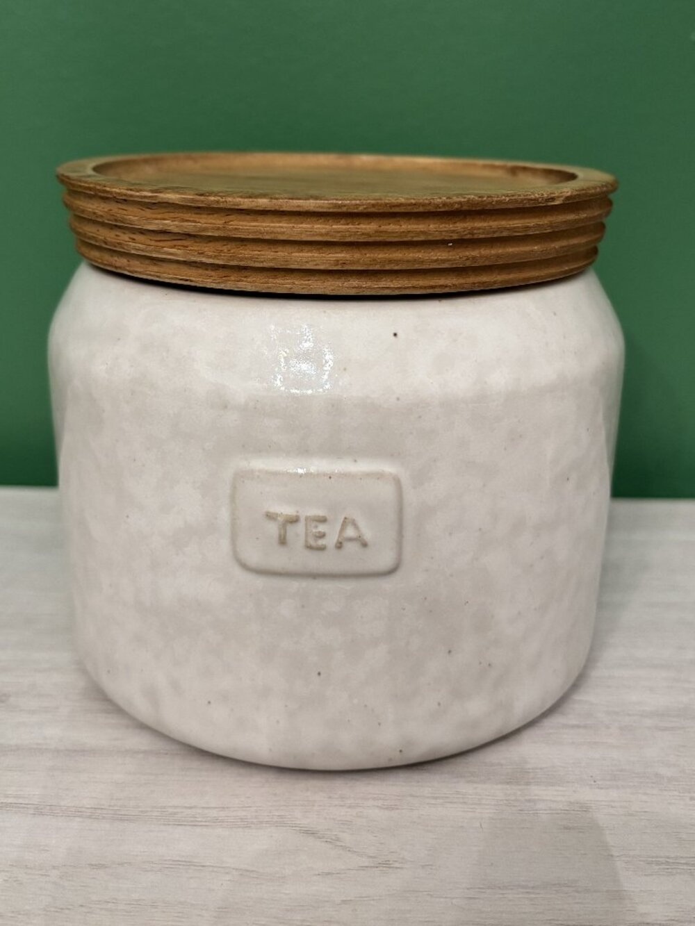 Hearth and Hand Stoneware Tea Canister. 20 oz. NEW